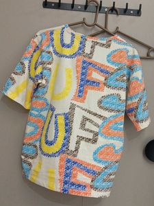 Colorful Print T-Shirt fresh piece Strore