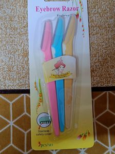 Razor Hair Removal and Eyebrows, 3 Pcs