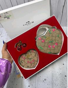 COACH HEART BAG GIFT SET PREMIUM WD BOX