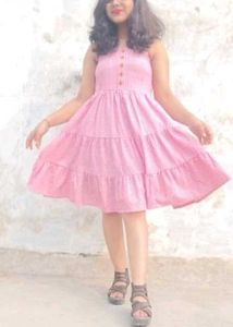 Pink Gingham Dress
