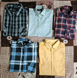Combo Of 5 Cotton Shirt