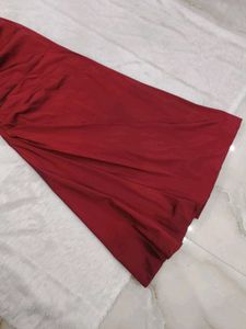 Elegant Burgundy Evening Gown