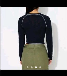 Rockmore Graphic Ribbed Long Sleeve Top
