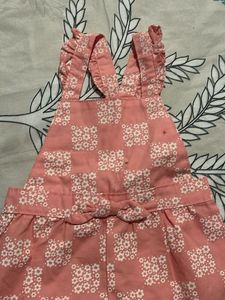 Baby Girl Pink Frock Sleeveless For Summer