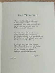 Vintage &#34;The Rainy Day&#34; Print