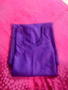 Plane Purple Silk Kurta