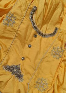 Yellow Embroidered Kurta Set