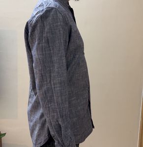 Stylish Men&#39;s Shirt Mandarin Collar