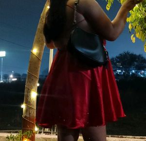 Hot Red Party Dress Size 28 To 39