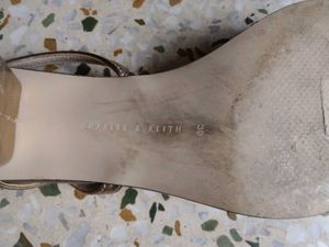 Charles &amp; Keith Gold Heeled Sandals