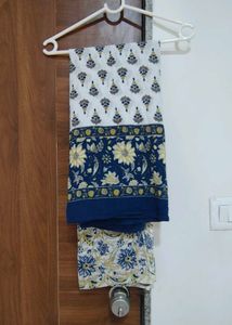 Libas Floral Print Kurta Set (Size M)