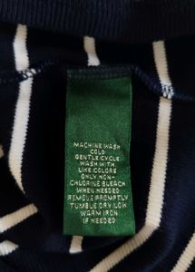 Ralph Lauren dark Navy Stripe Nautical Ruffle