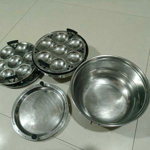 Big Sized Idli Maker With Mini And Steam Plate