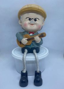 Vintage Musical Grandpa Figurine