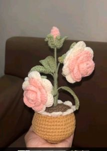 Rose Pot Crochet