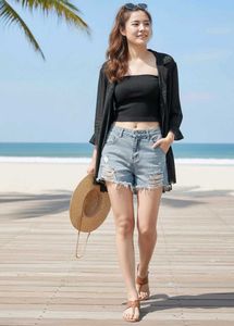 🖤 Elegant Black Sheer Blouse 🖤