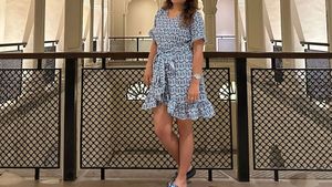 Blue Floral Dress