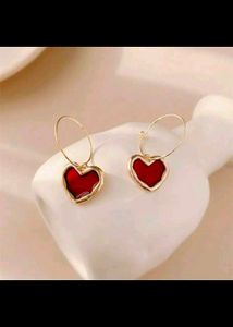 Heart Hoop Earrings