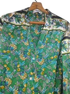 Floral Print Green Top