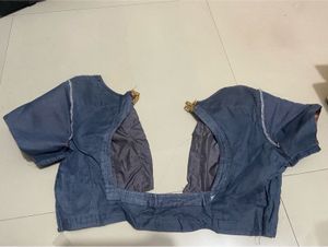 Grey Zari Blouse For Sale