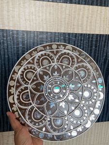 Mirrored Lippan Mandala Wall Decor