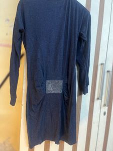 Blue Long Sleeve Dress