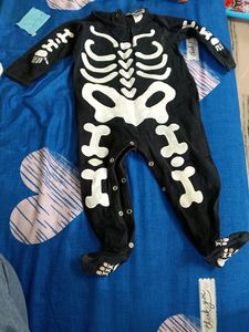 unisex Skeleton Romper