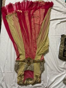 Elegant Pink & Gold Embellished Dress