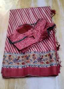 Office Wear Lehariya Saree With Blouse