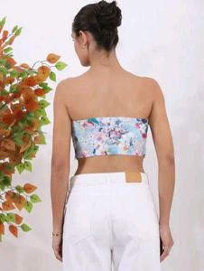 Floral Strapless Top