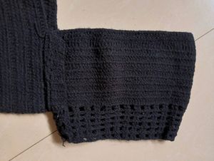Handmade Crochet Black Top 🧶