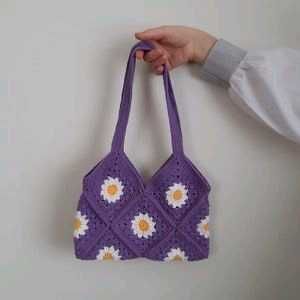 Daisy Crochet Handbag