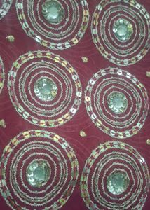 Maroon Embellished Saree