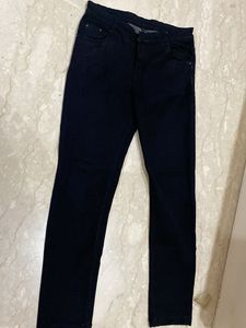 Black Jeans &amp; Short Sleeves Royal Purple Shirt Set