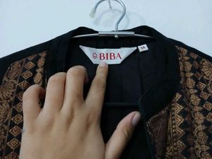 BIBA Black Designer Gown for woman