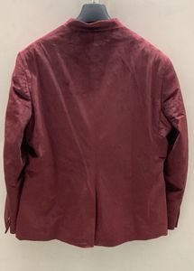 Marks &amp; Spencer Men Maroon Bandhgala Blazer