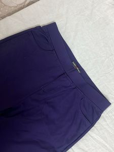 Dark Purple Straight Pants