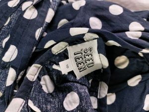 Thrifted Polka Dot Sundress with Tie Belt