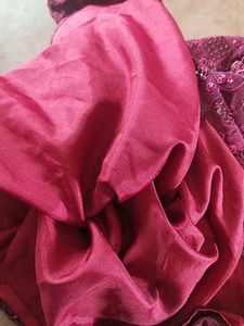 Elegant Burgundy Lace Dress