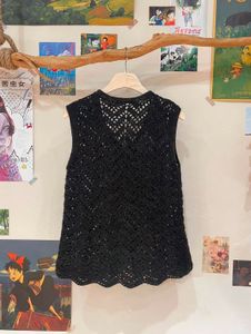 Black Knitted Sleeveless top