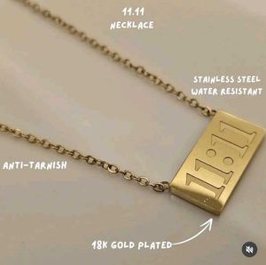 11:11 Angel Number Anti-Tarnish Pinterest Necklace