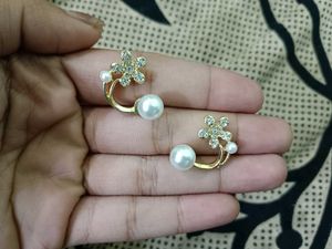 Pearl Flower Earrings