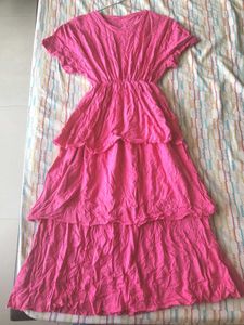 Hot Pink Tired Dress.