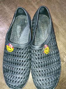 Girls silver colour shoes