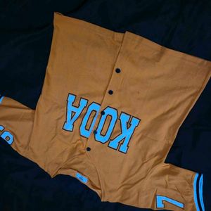 Orange KODA Jersey T-Shirt oversized