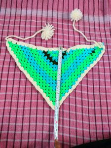 Green Crochet Headband bandana