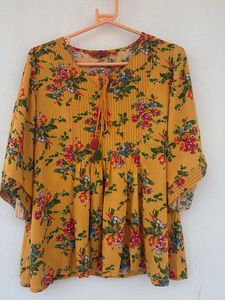 Floral Print Top - Bohemian Style