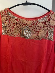 Pure Georgette Embroidery Kurta