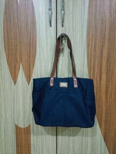 Calvin Klein Navy Blue Tote Bag