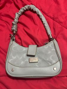 Grey patterned Handbag